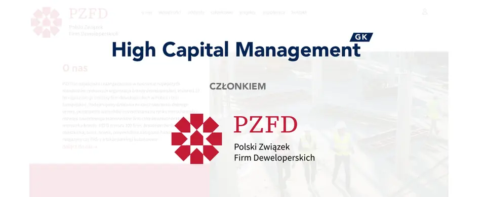 Graphic: High Capital Management becomes a member of the Polish Association of Developers