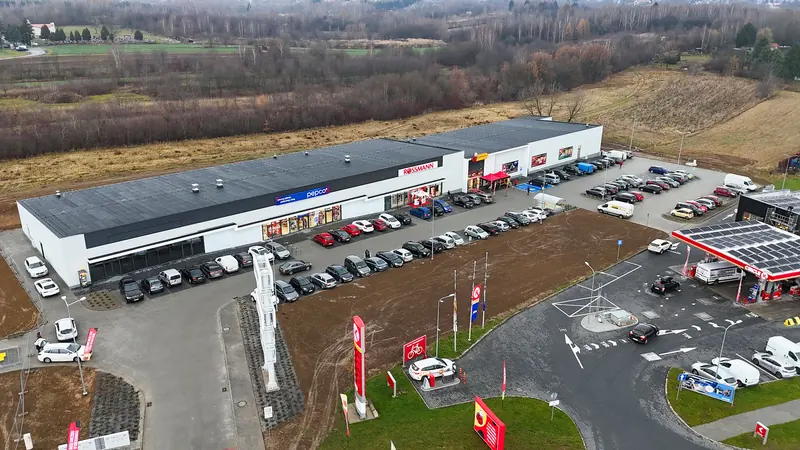 Park handlowy Viva Park Rzeszów z lotu ptaka