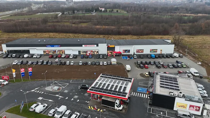 Aerial view of Viva Park Rzeszów – the building on ul. Przemysłowa