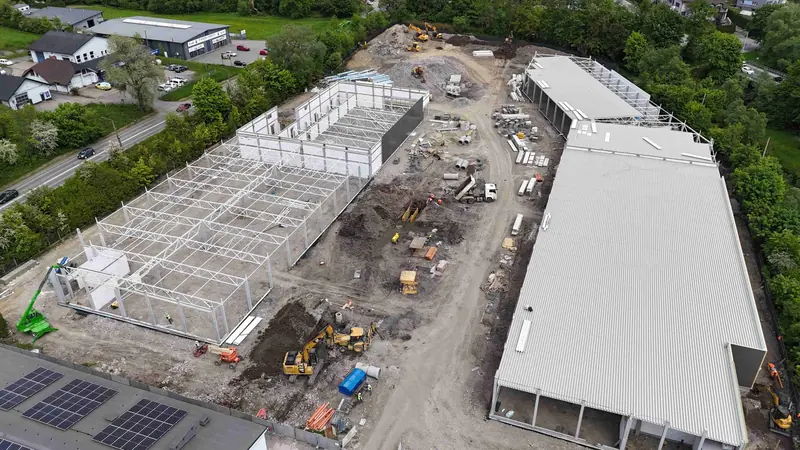 Viva Park Cieszyn under construction – two buildings in progress