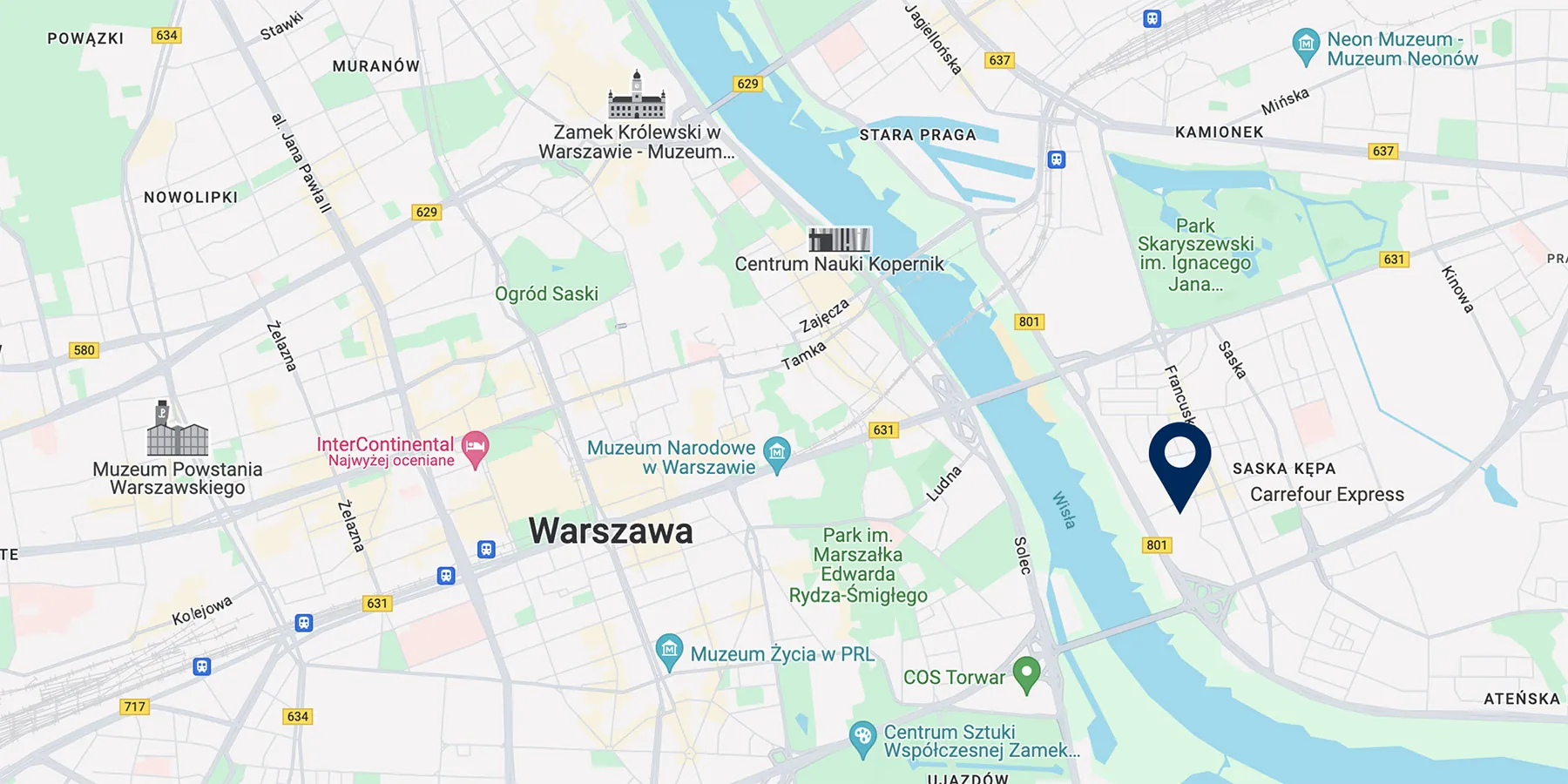 Map showing the location of the Saska Corner project