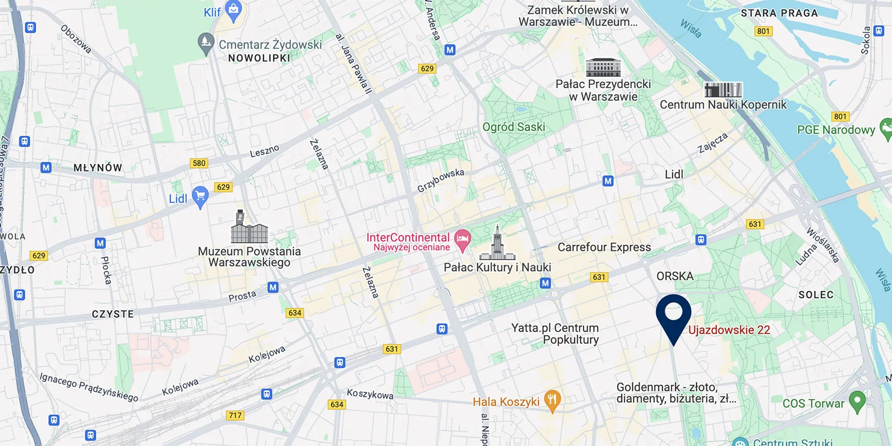 Map showing the location of the U22 Residence project