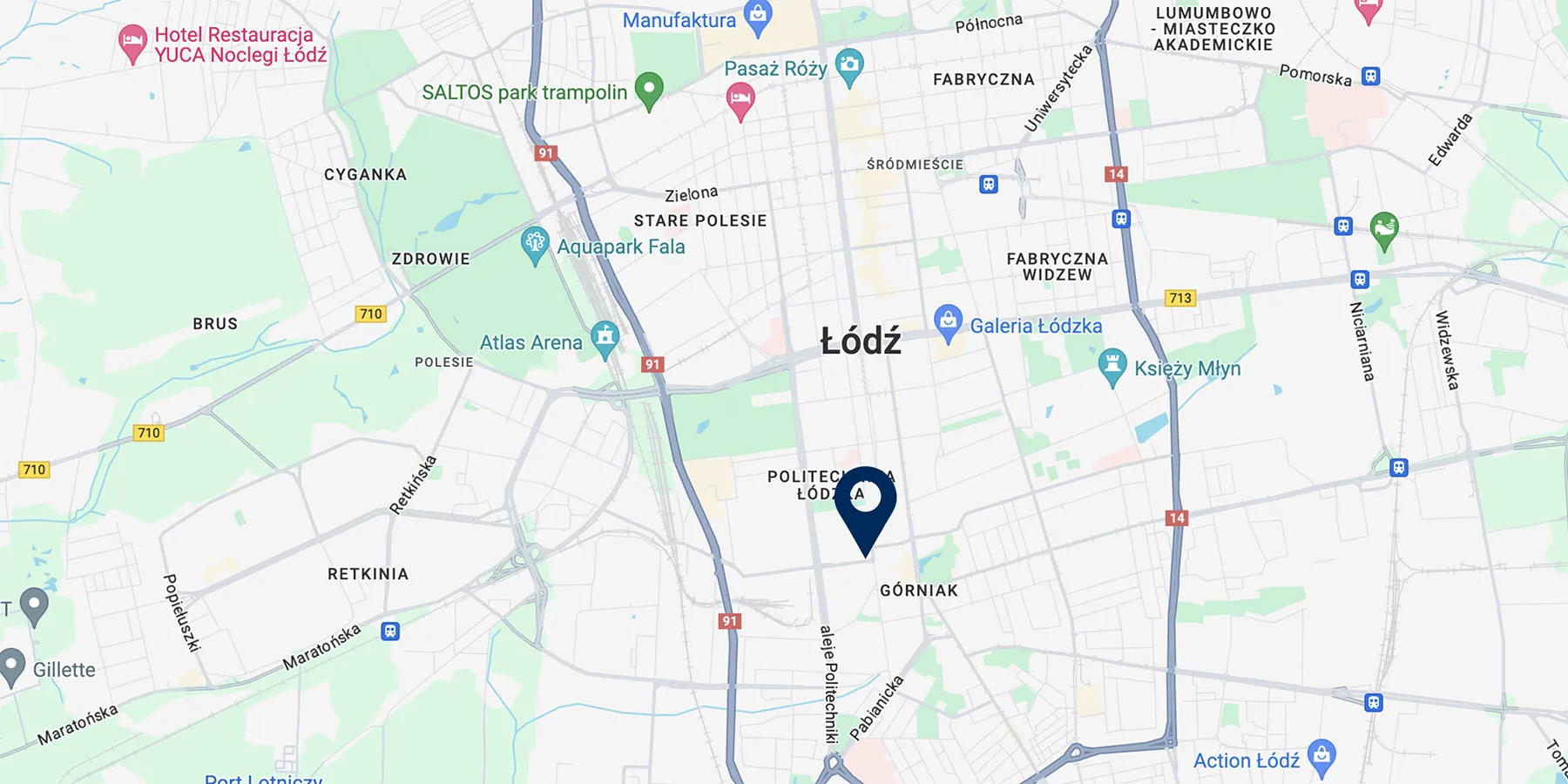 Map showing the location of the Wróblewskiego 1 project